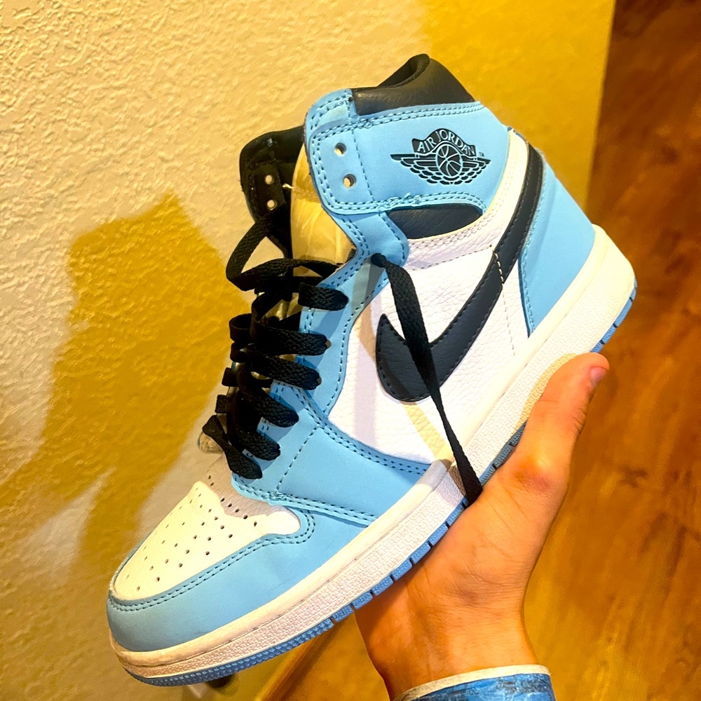 Unc blue Jordan 1s
